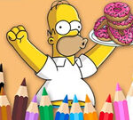 Kifestőkönyv: Simpson Donut